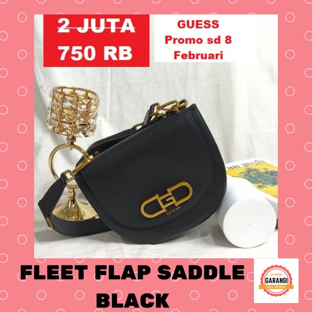 Tas Guess wanita seri FLEET FLAP SADDLE 100% original store