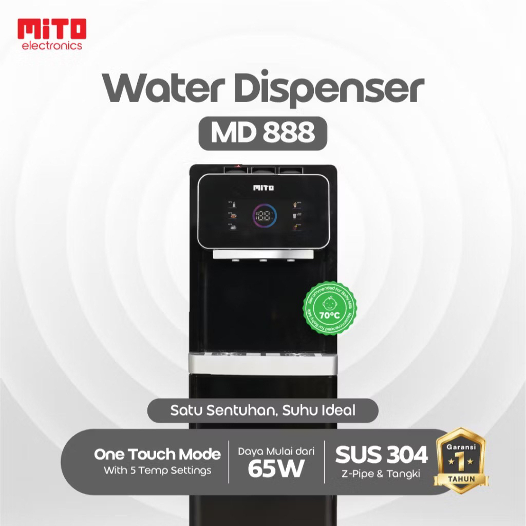 Dispenser Mito Air Minum Galon Bawah MD 888