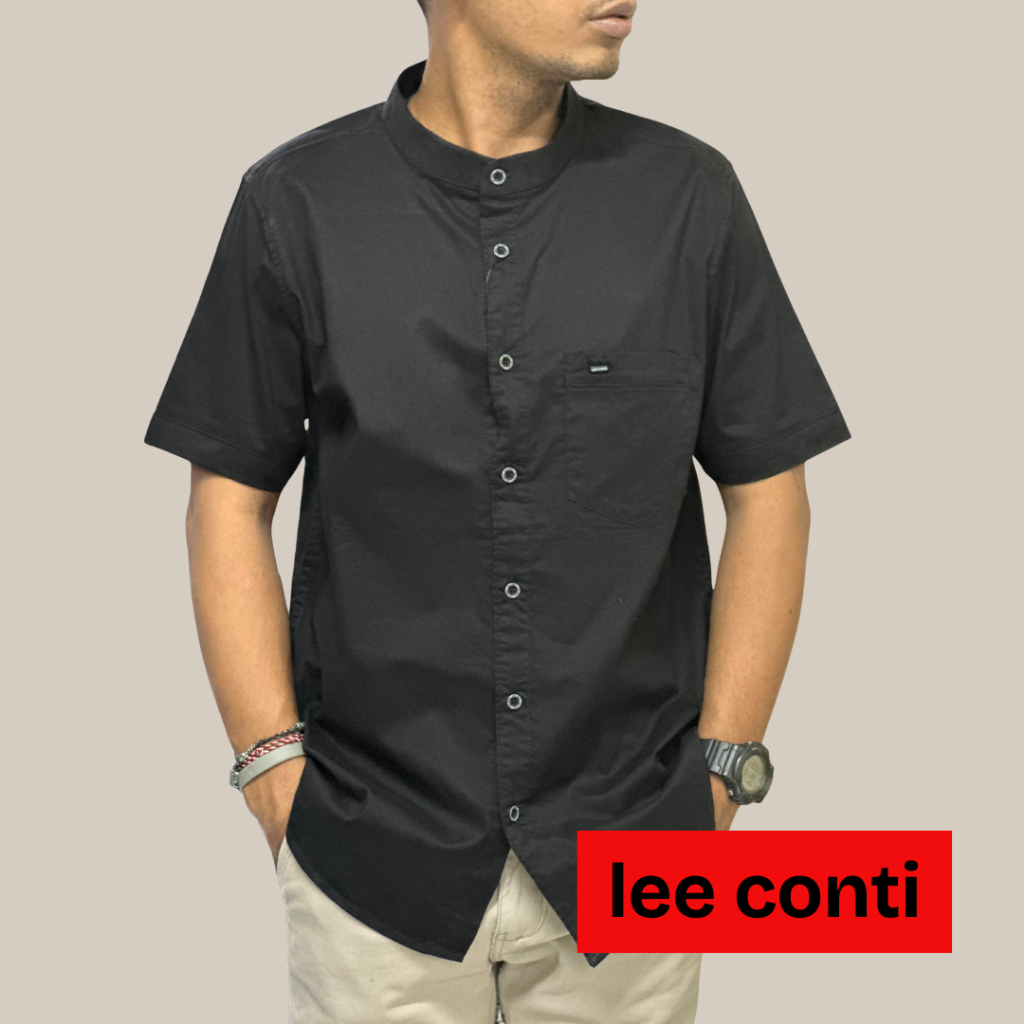 LEE CONTI Kemeja Pria Pendek Koko (KCS)