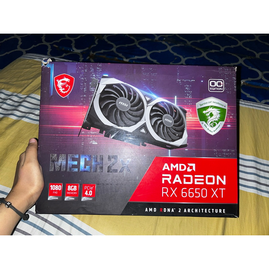 jual vga MSI RX 6650 XT MECH 2X OC 8 GB