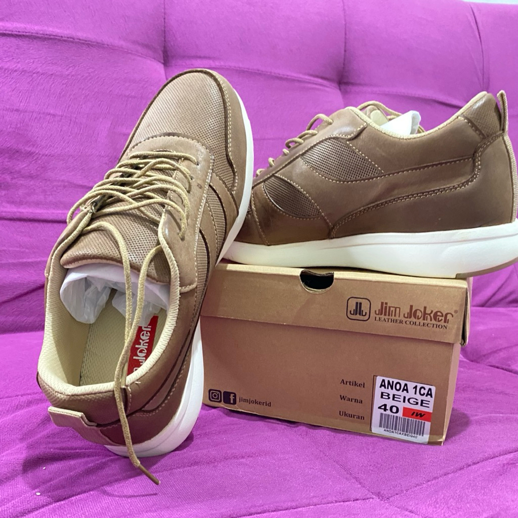 SEPATU JIM JOKER ANOA 1CA - BEIGE - 40