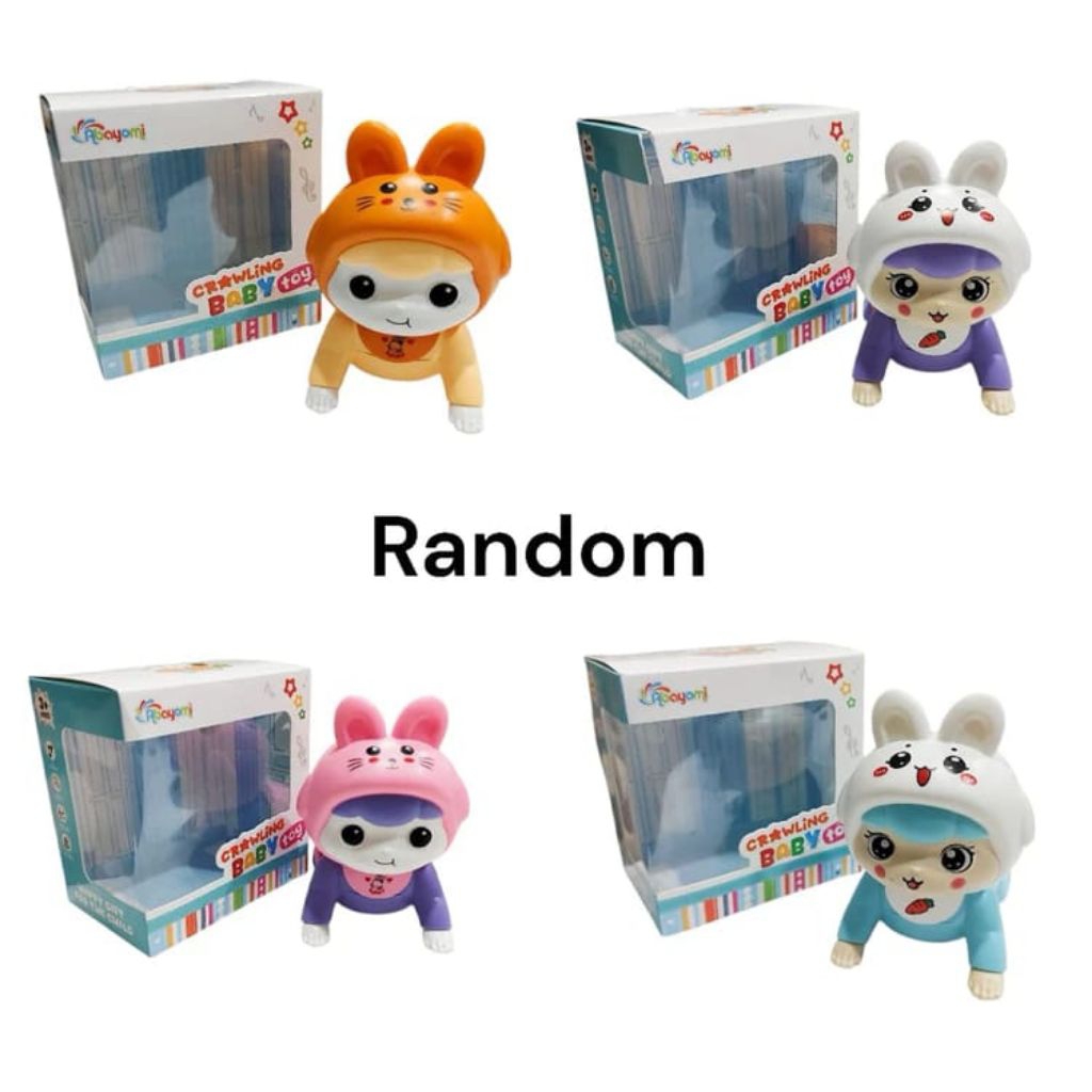 01141 mainan bayi merangkak/boneka mainan bayi merangkak