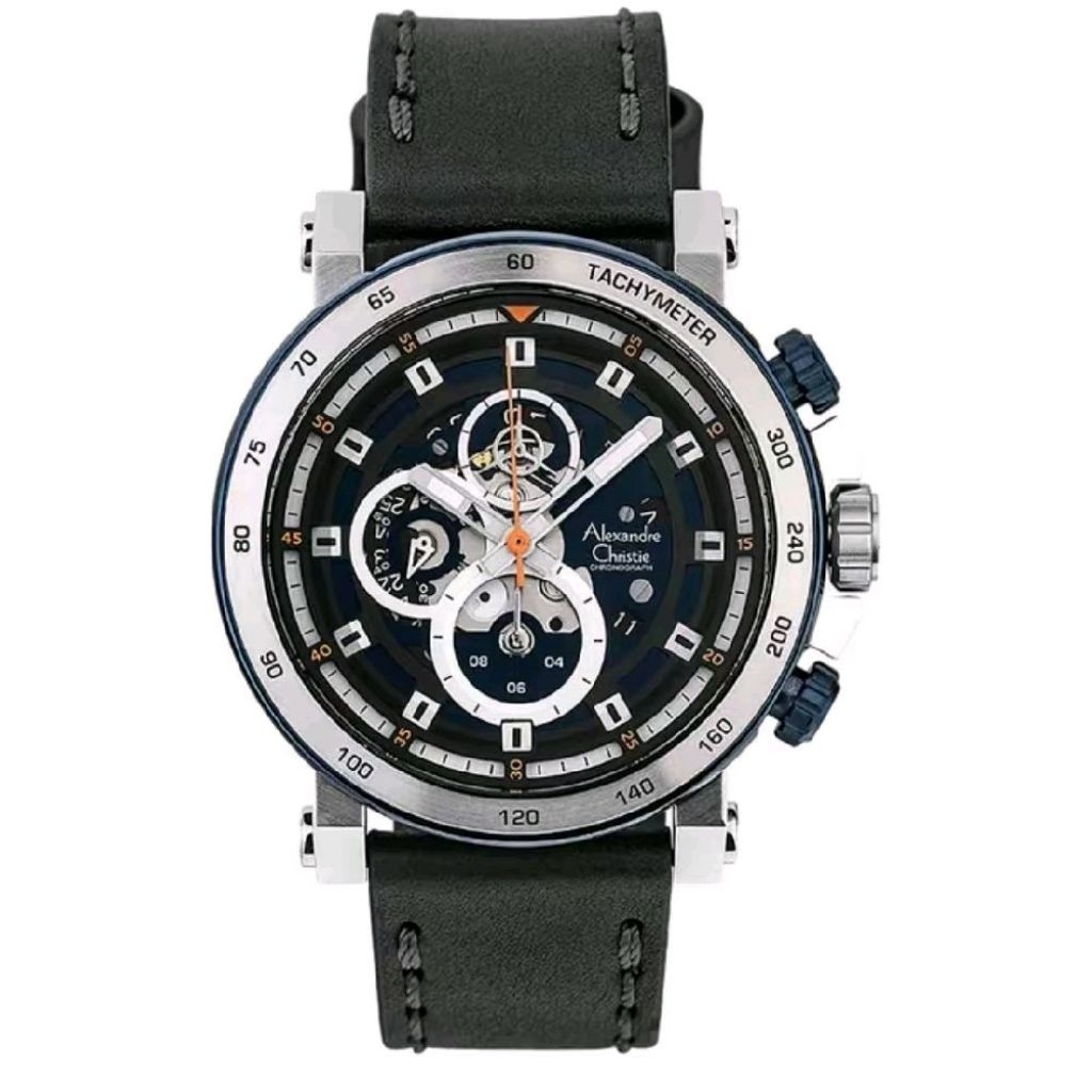 AC 6429 MC Alexandre Christie Jam Tangan Pria Silver Blue