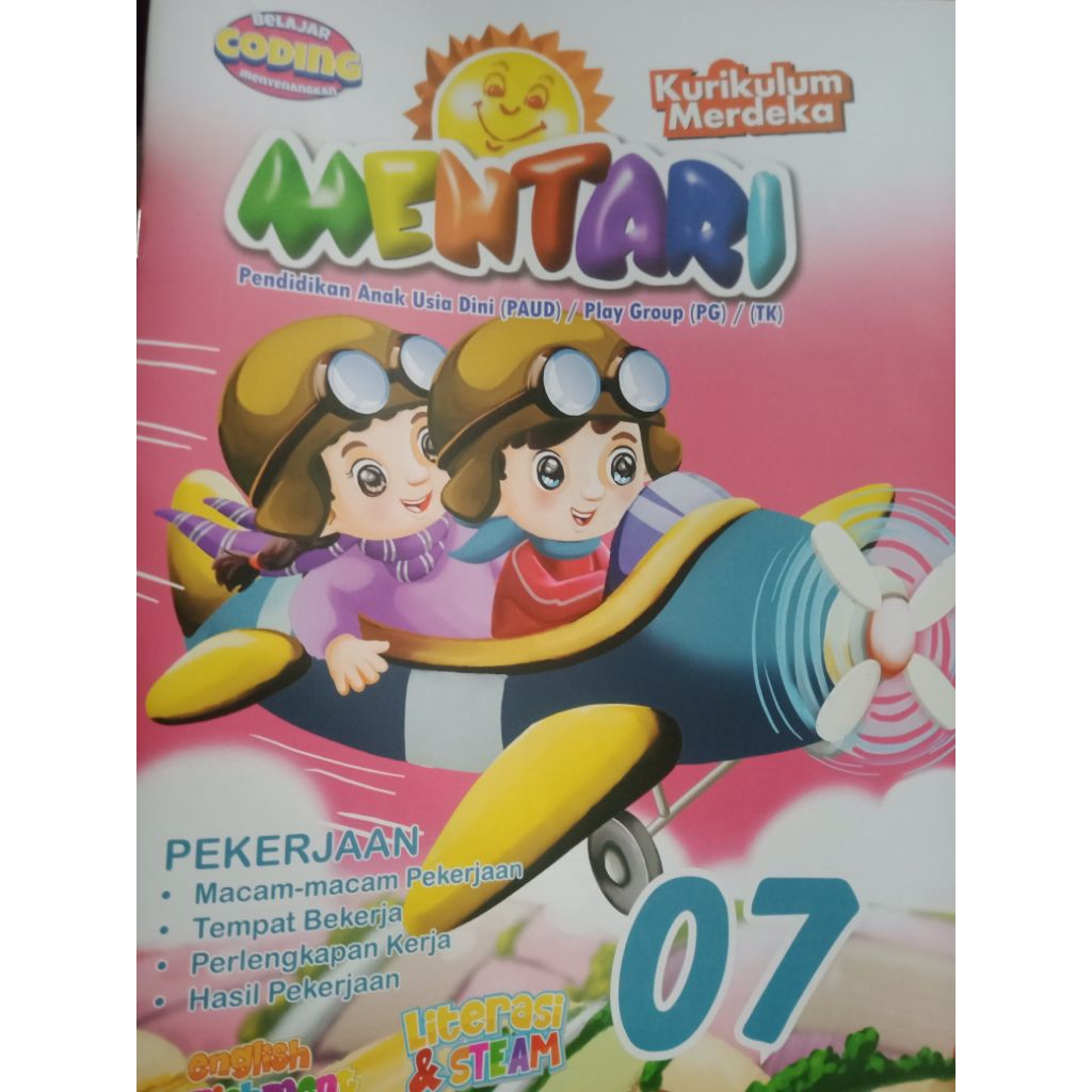 Majalah Paud / PG / TK A MENTARI Kurikulum Terbaru