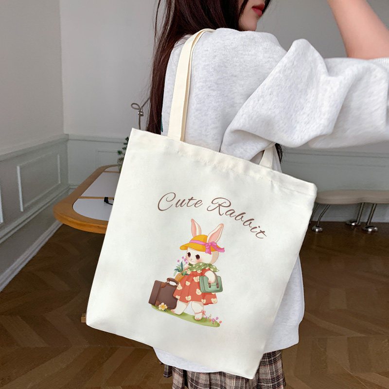 Tas Kanvas Wanita Selempang Gaya Korea Lucu Model Baru