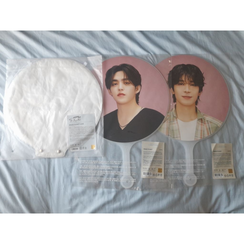 seventeen impick wonwoo scoups caratland 2024 pink case putih merchandise md uchiwa image picket car