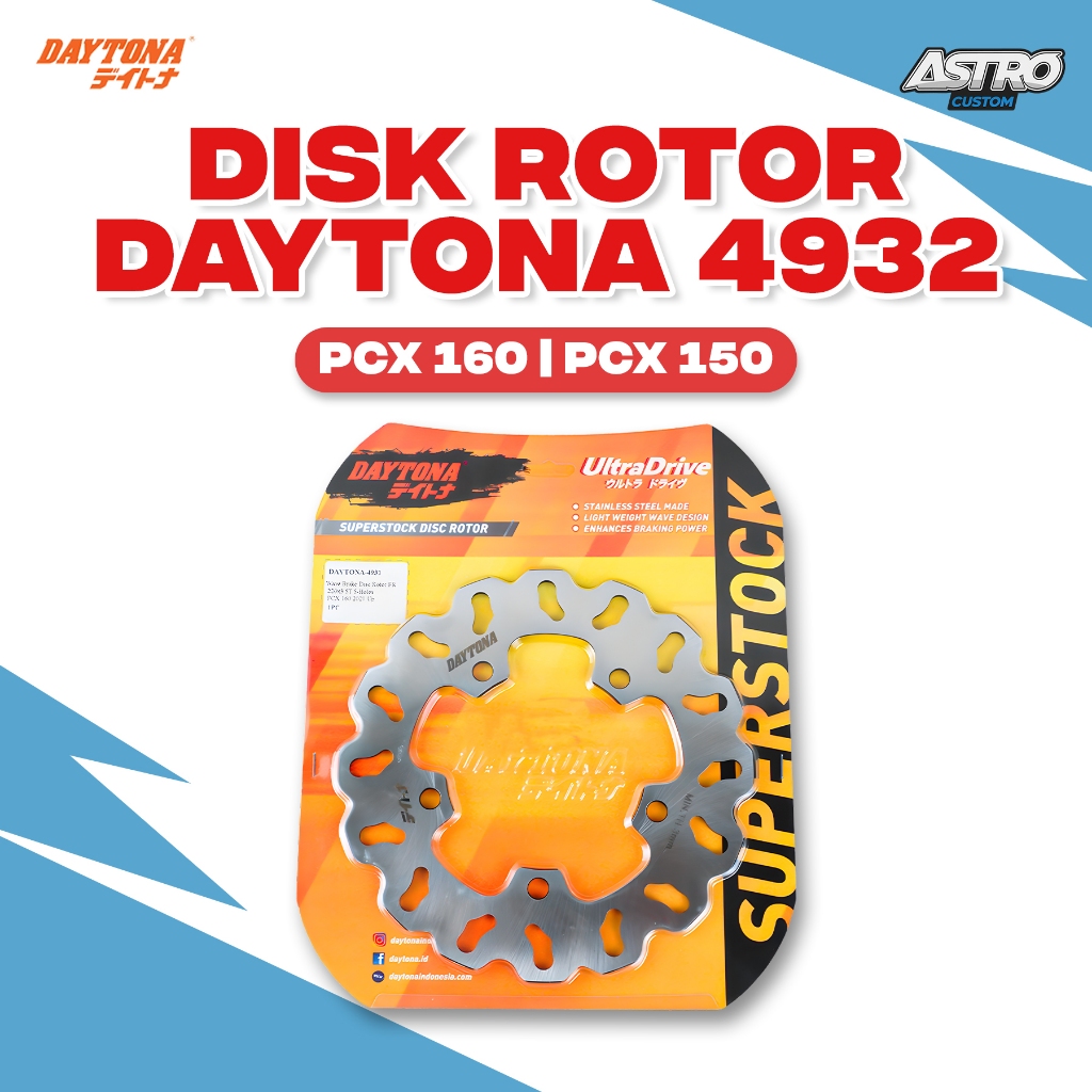 Piringan Cakram Belakang PCX 160 150 Disc Rotor Daytona Wave Piringan Depan Disk Brake Rem Cakram