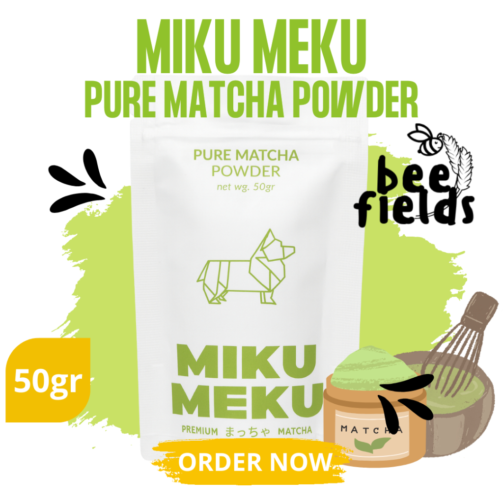 MIKU MEKU - Pure Matcha Powder 50gr - 100% Pure Japanese Matcha Powder