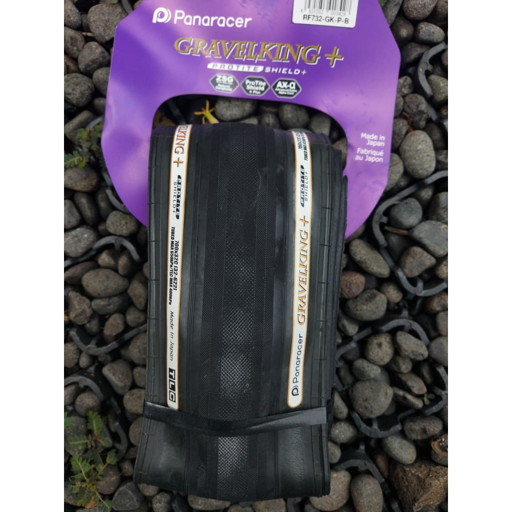 Ban Sepeda Panaracer Gravelking Slick Plus 700x32 - Black/Black