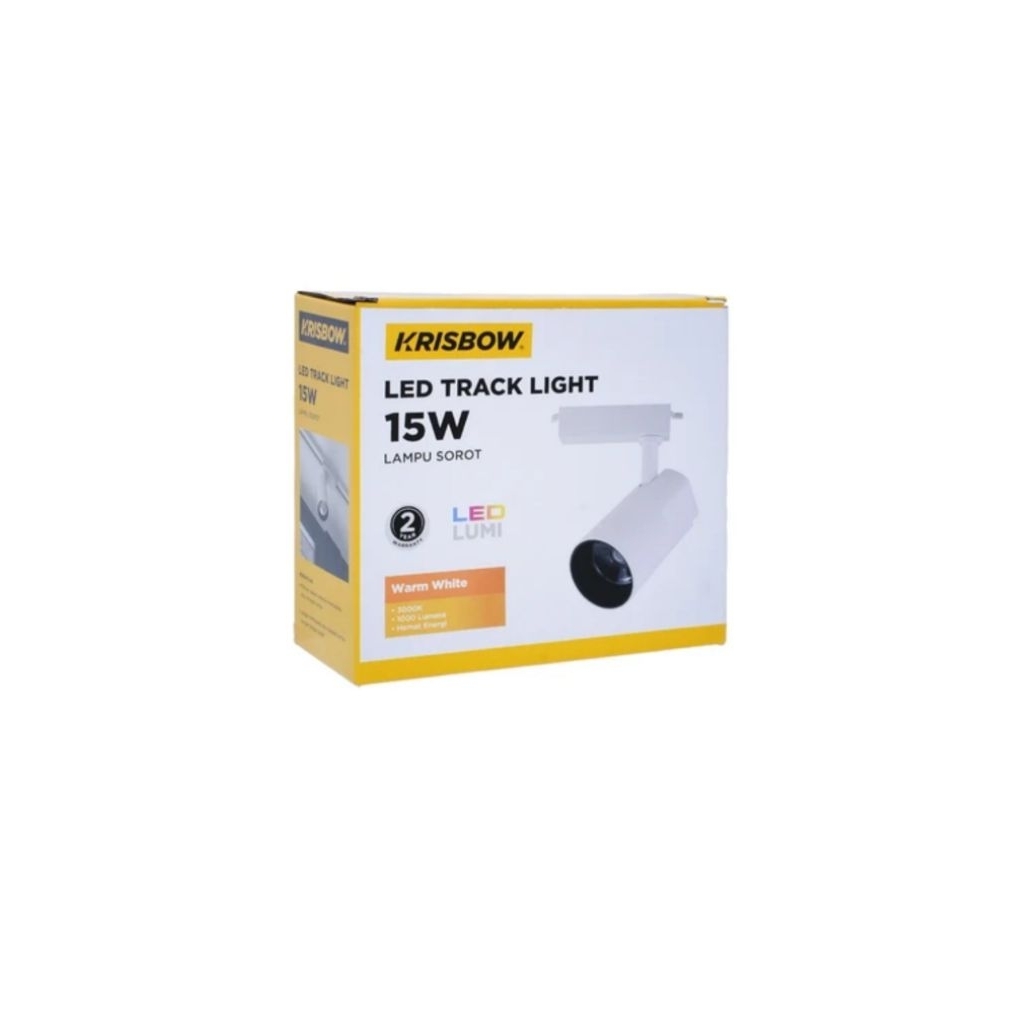 KRISBOW LAMPU SOROT LED 15WATT 3000K WARM WHITE - KUNING