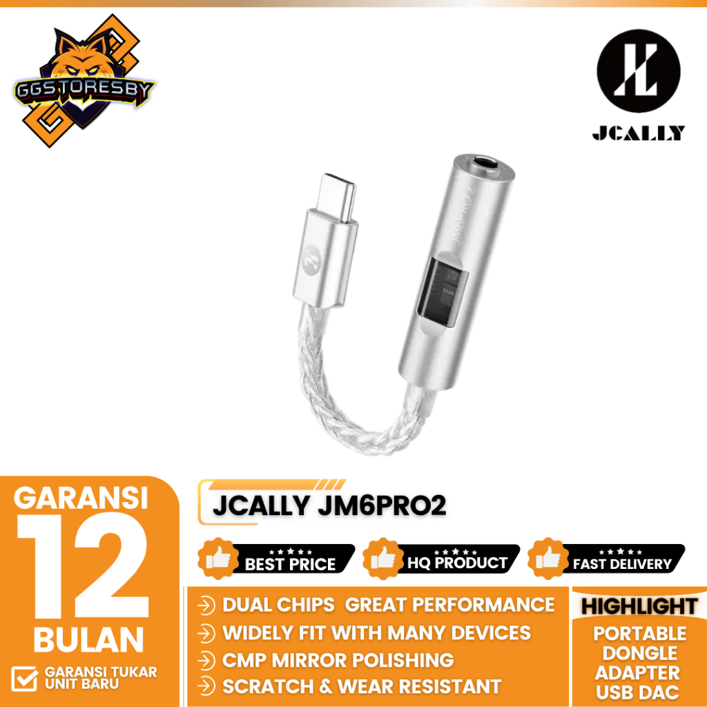 JCALLY JM6PRO2 / JM6PRO 2 / JM6 PRO2 CX31993 USB DAC Portable Dongle Adapter AMP - Portable Dongle A