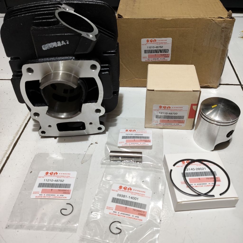 11210-48752 Cylinser Block TS125 Silinder Blok TS 125 OEM Japan Blok Seher TS125 TS 125 Original
