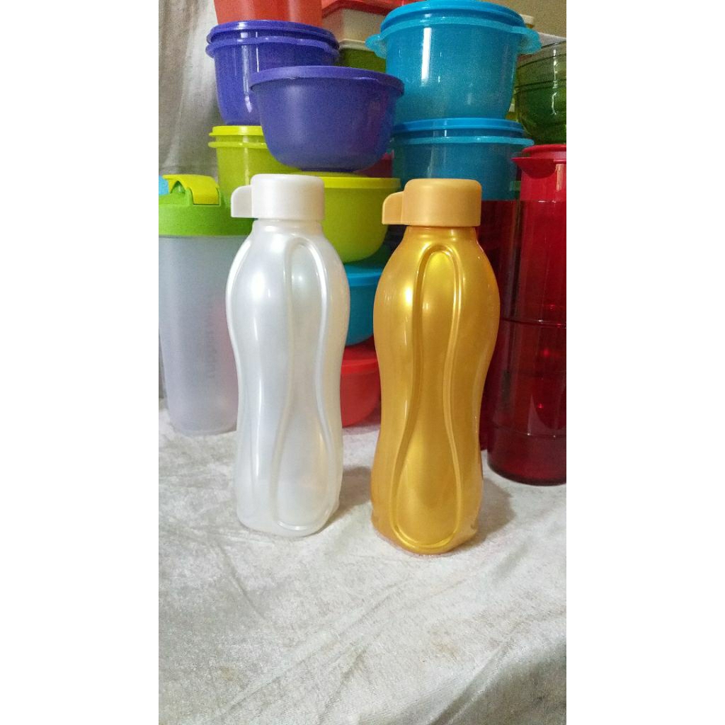 [LIMITED] Tupperware Eco Bottle 500ml - Pearly White & Gold Glow
