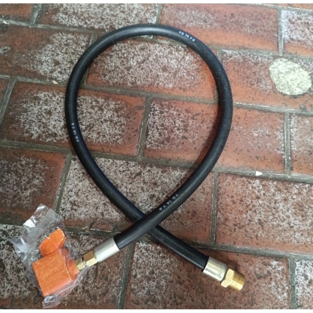 selang gas pigtail drat 1/2"+regulator Zeppelin