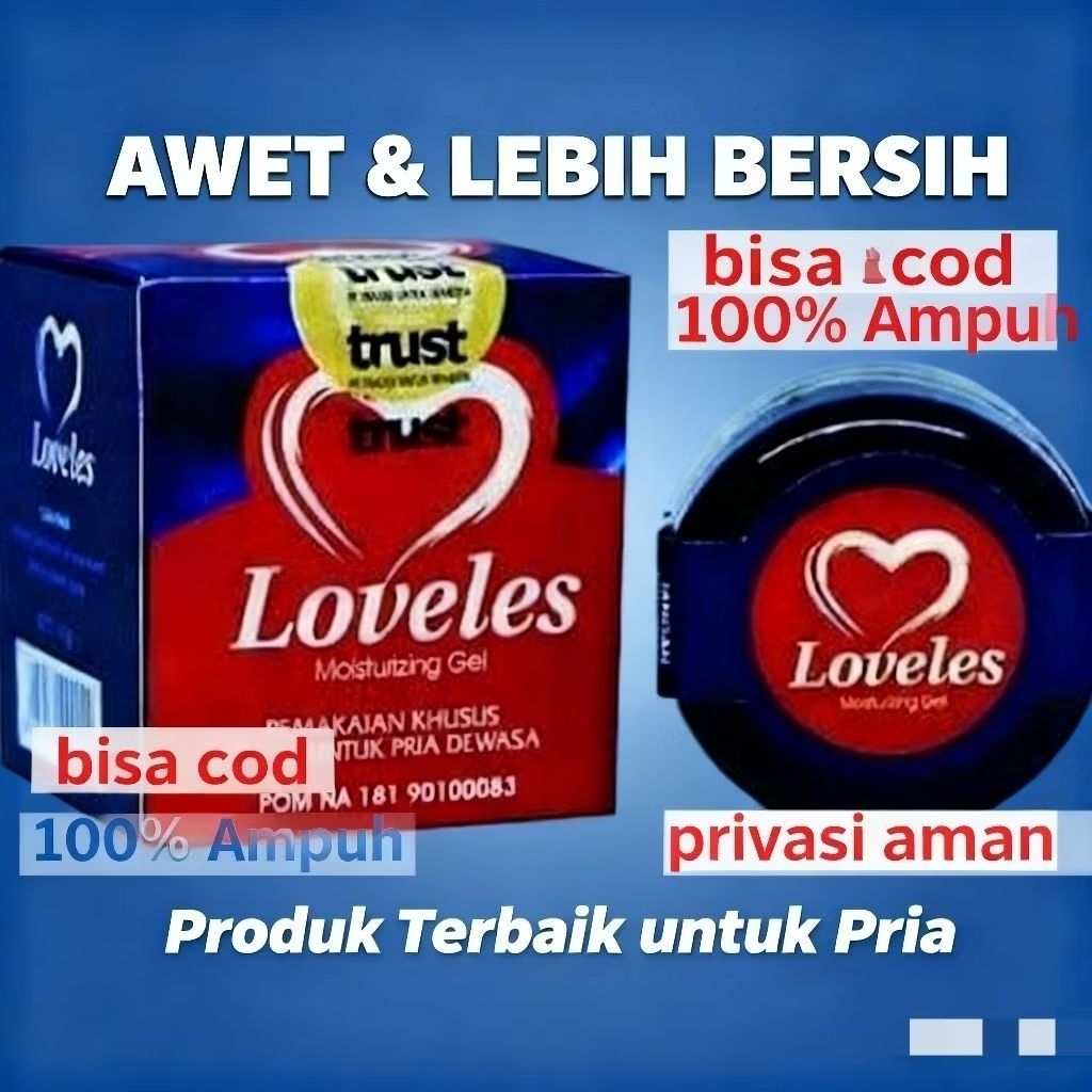 (TOP SELLER) LOVELES Mousturizing Gel 100% Original pembesar mr.p untuk pria