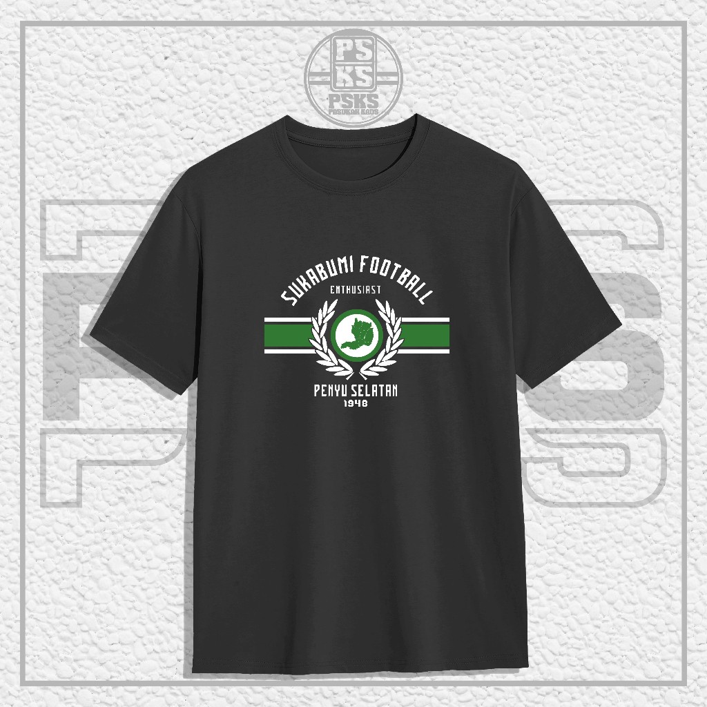 Kaos Baju Supporter SUKABUMI FOOTBALL ENTHUSIAST || Kaos Supporter PERSSI SUKABUMI Combed 24s