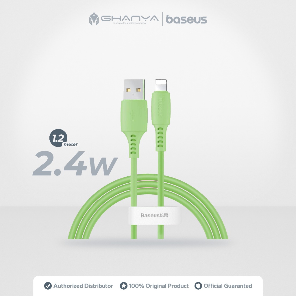 Baseus Kabel Data Charger Colourful USB A to Lightning 2.4A Fast Charging Iphone 5 5S 6 7 8 X XS XR 