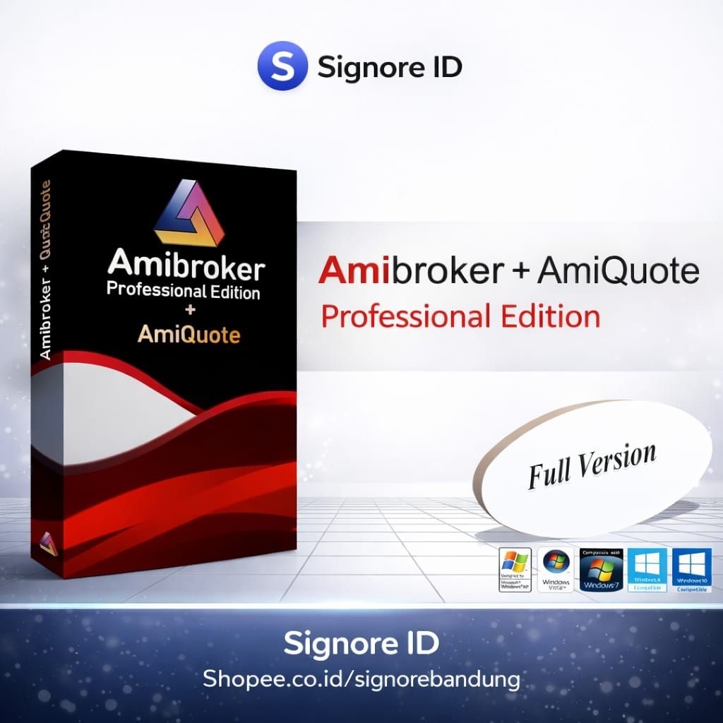 AmiBroker 6.30 + AmiQuote 3.31 Professional Edition Software Analisis Saham Trading PC -  Signore