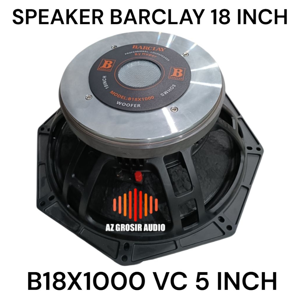 speaker 18 inch Barclay B18X1000 vc 5 inch Barclay 18x1000