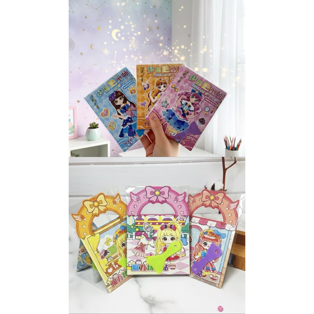 MAINAN STIKER CEWEK ANAK PEREMPUAN LUCU