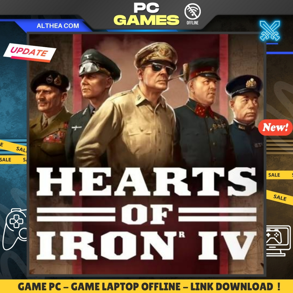 HEARTS OF IRON IV - GRAND STRATEGY - WAR - HISTORY - GAME PC / LAPTOP - OFFLINE