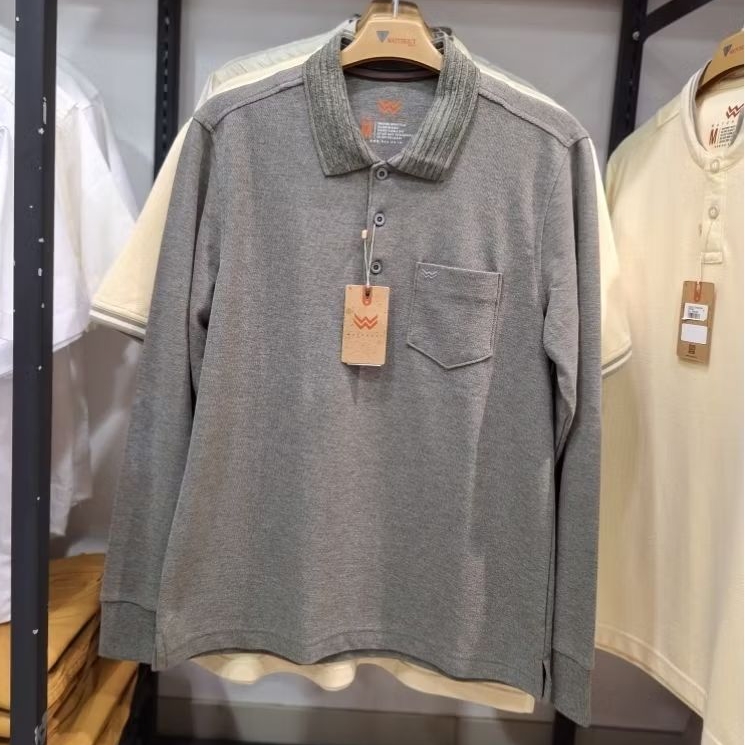 WATCHOUT CASUAL kaos wangki pria lengan panjang WK300220011 green