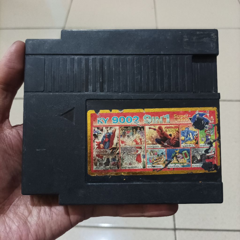 Vintage Japan Kaset Nes Nintendo Mortal Kombat Spiderman Alladin Mario Dll