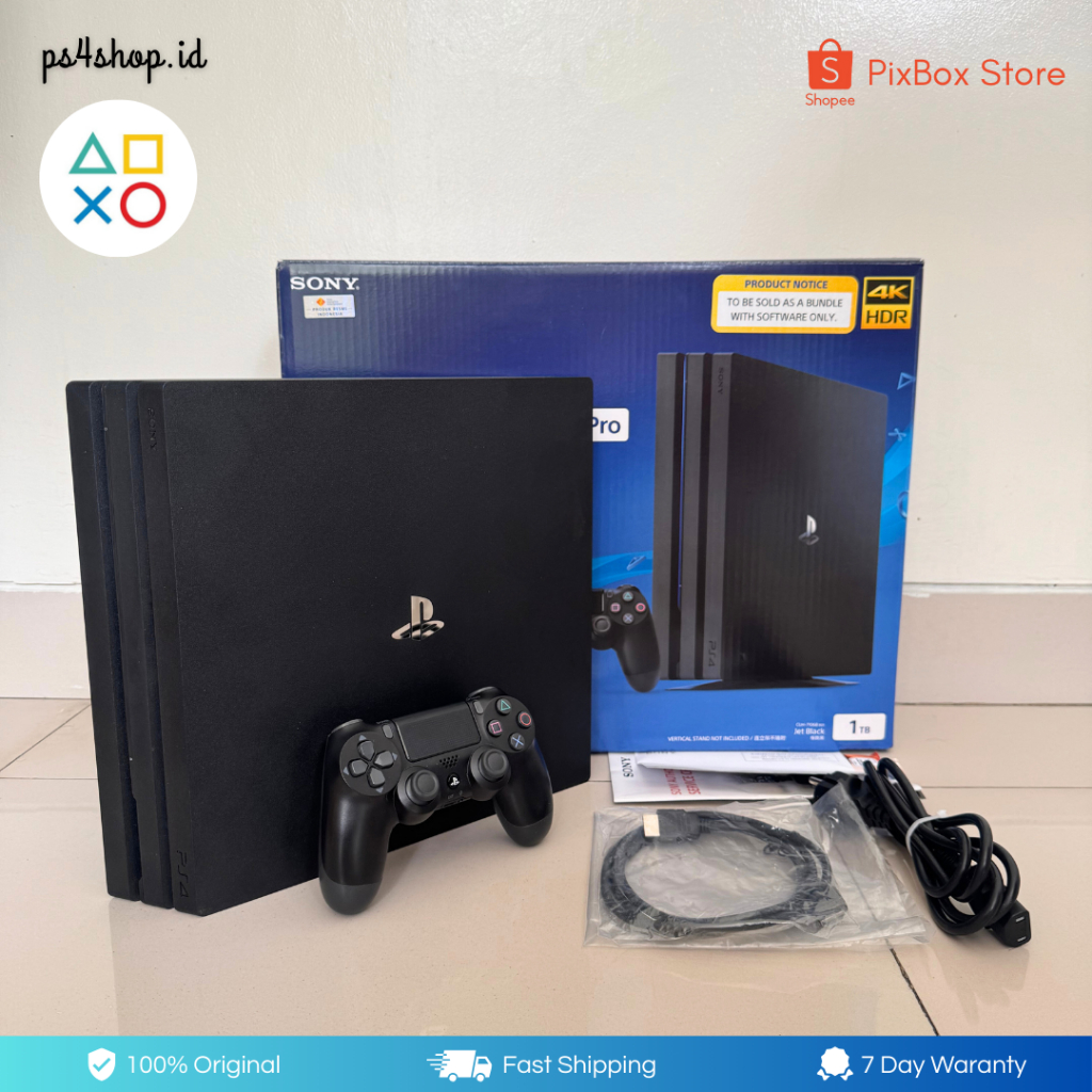 Sony PS4 Pro 1TB Fullset Original | PlayStation 4 Pro Second Bekas Premium Garansi