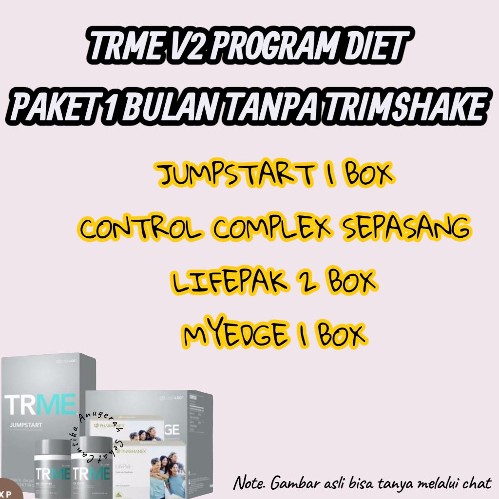 Ready Paket 1 Bulan Tanpa Trimshake Original skin NU Care ( 1 bulan 30 hari program Tws)
