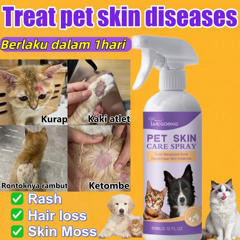 Obat Jamur Kucing Dan Anjing Jamur Kucing Semprot Obat Scabies Kucing Obat Kurap Anjing Obat Scabies