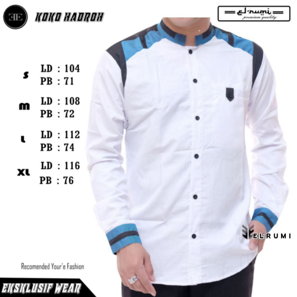 BAJU KOKO PRIA MOTIF TANDUK RUSA TERBARU