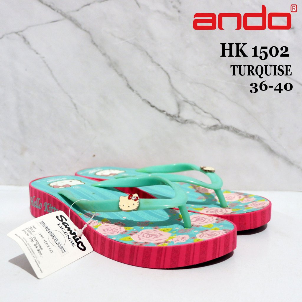 Sandal Wanita ANDO wedges - Size 36-40 - HK 1502 / HK 1505 / HK 1507 / HK 9906 - sandal anak perempu