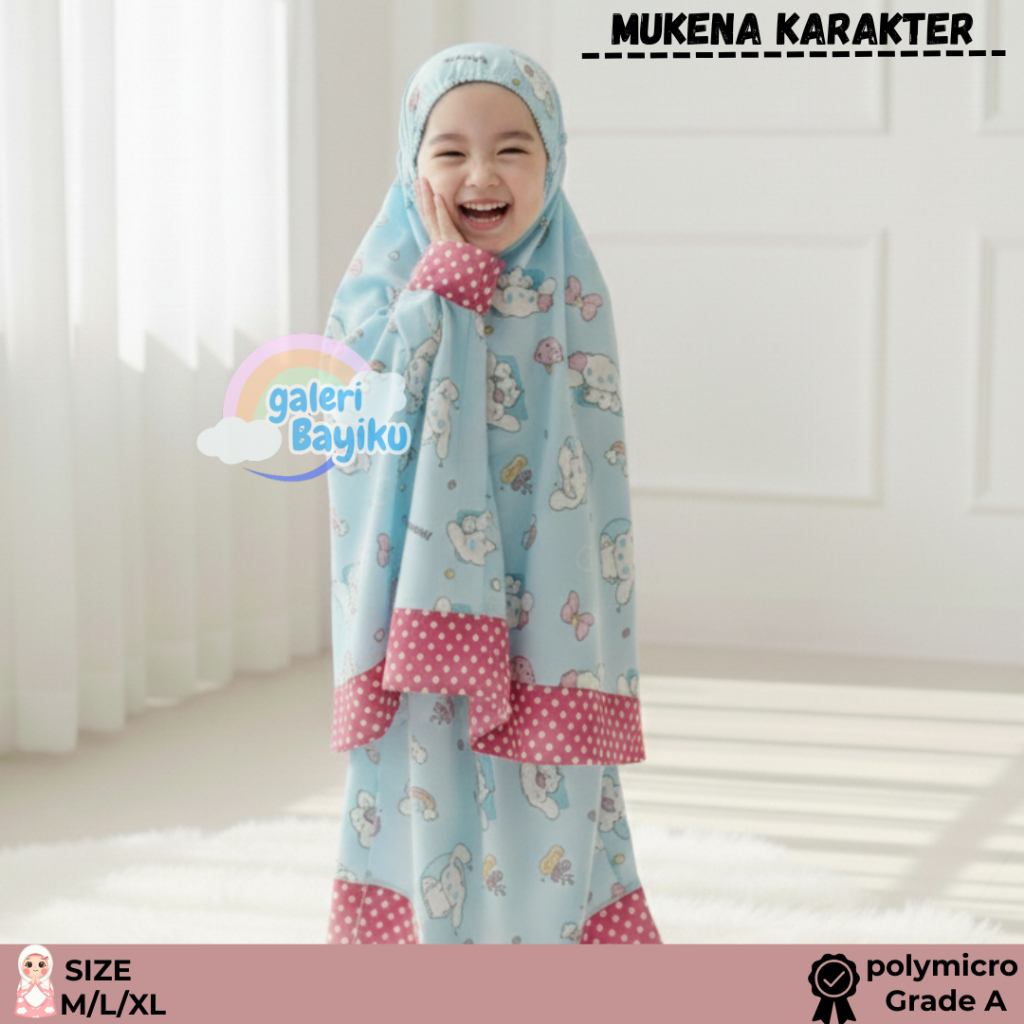 MUKENA KARAKTER ANAK 2 3 4 5 6 TAHUN / MUKENA ANAK KARAKTER /MUKENA ANAK MURAH