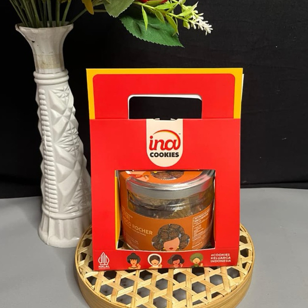 Hampers Jar Ina Cookies Bingkisan Kue kering Premium Lebaran