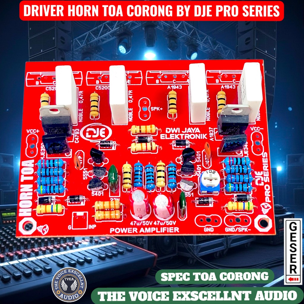 Driver Amplifier TOA | Kit Driver Amplifier TOA | Driver TOA | Kit TOA