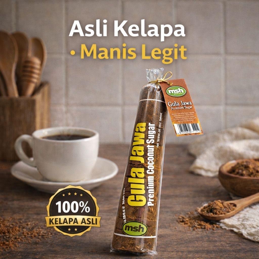 Gula Jawa Premium 500gr , Gula Kelapa Murni , Gula Nira Kelapa Asli