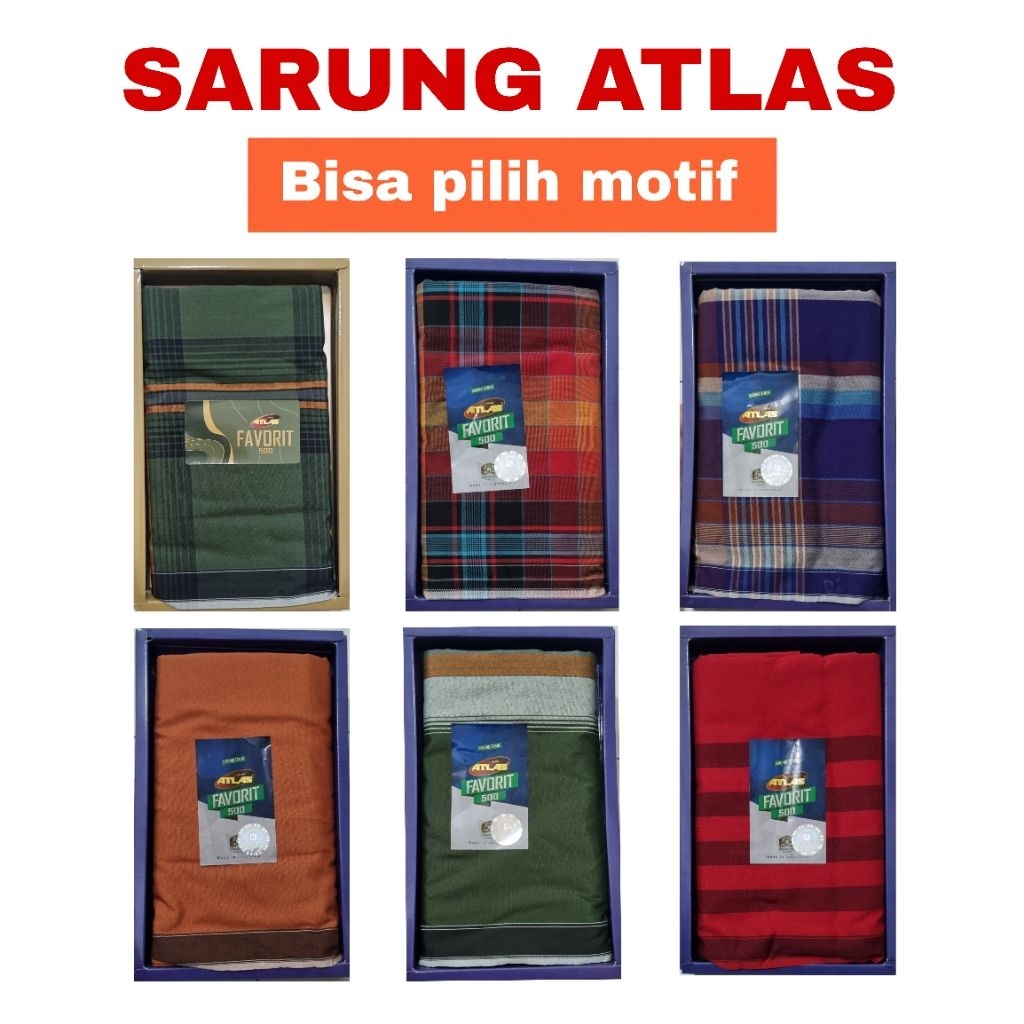 Sarung ATLAS FAVORIT 500 / Sarung murah / Sarung grosir