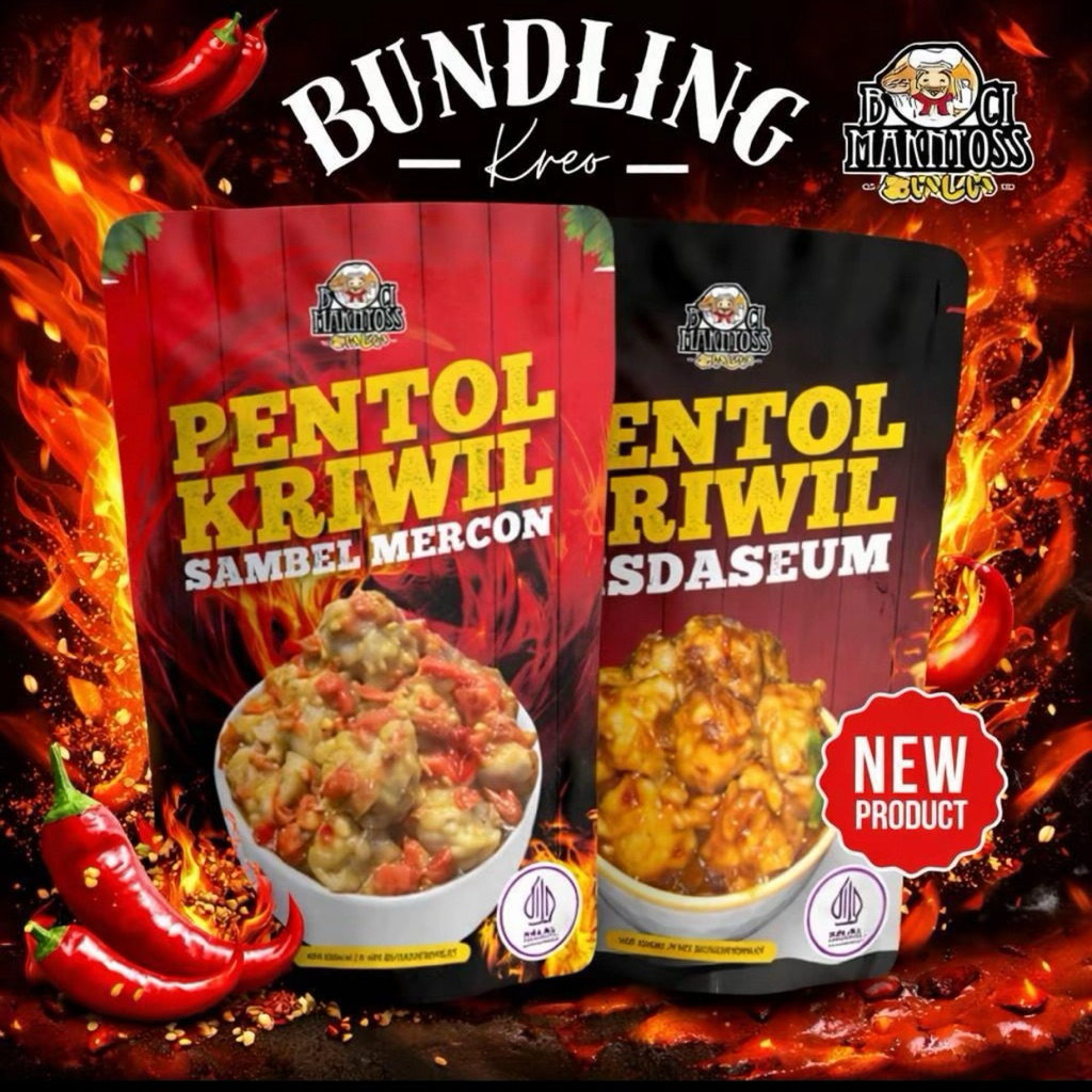 BUNDLING PENTOL KRIWIL (Pentol kriwil misdaseum & Pentol kriwil mercn)