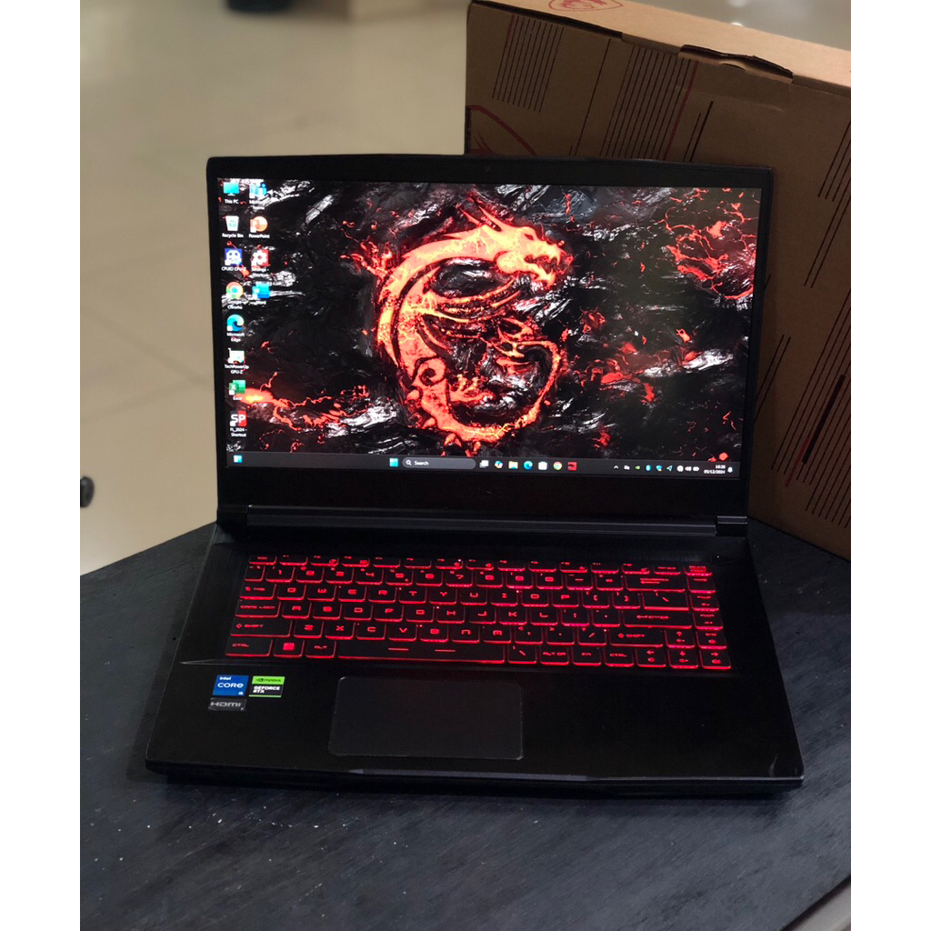 Msi Thin Gf63-11UCX i5-11450H Ram 8GB SSD 512GB Rtx 3050 4GB