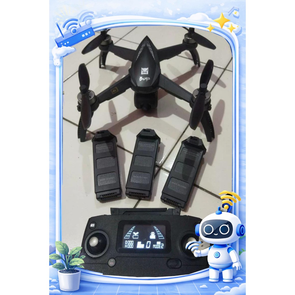 MJX B5W 4K Plus 3 Batre Plus Tas