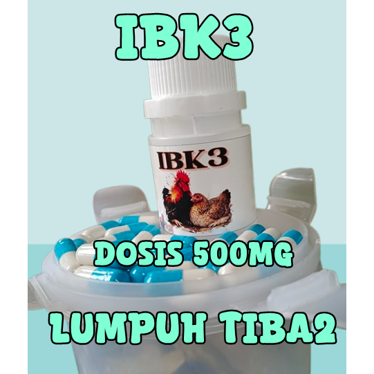 IBK3 Obat Ayam Lumpuh tiba tiba - Obat Ayam lumpuh - Obat  Ayam Aduan - Obat cepat tAyam cepat - 30 