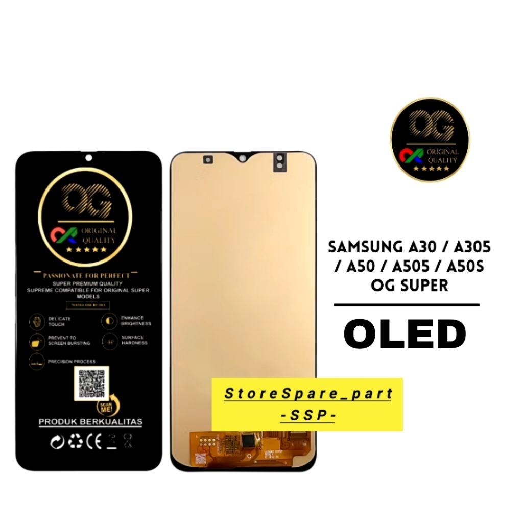 LCD TOUCHSCREEN ORIGINAL SAMSUNG A30/A305/A50/A505/A50s OLED/AMOLED FULLSET
