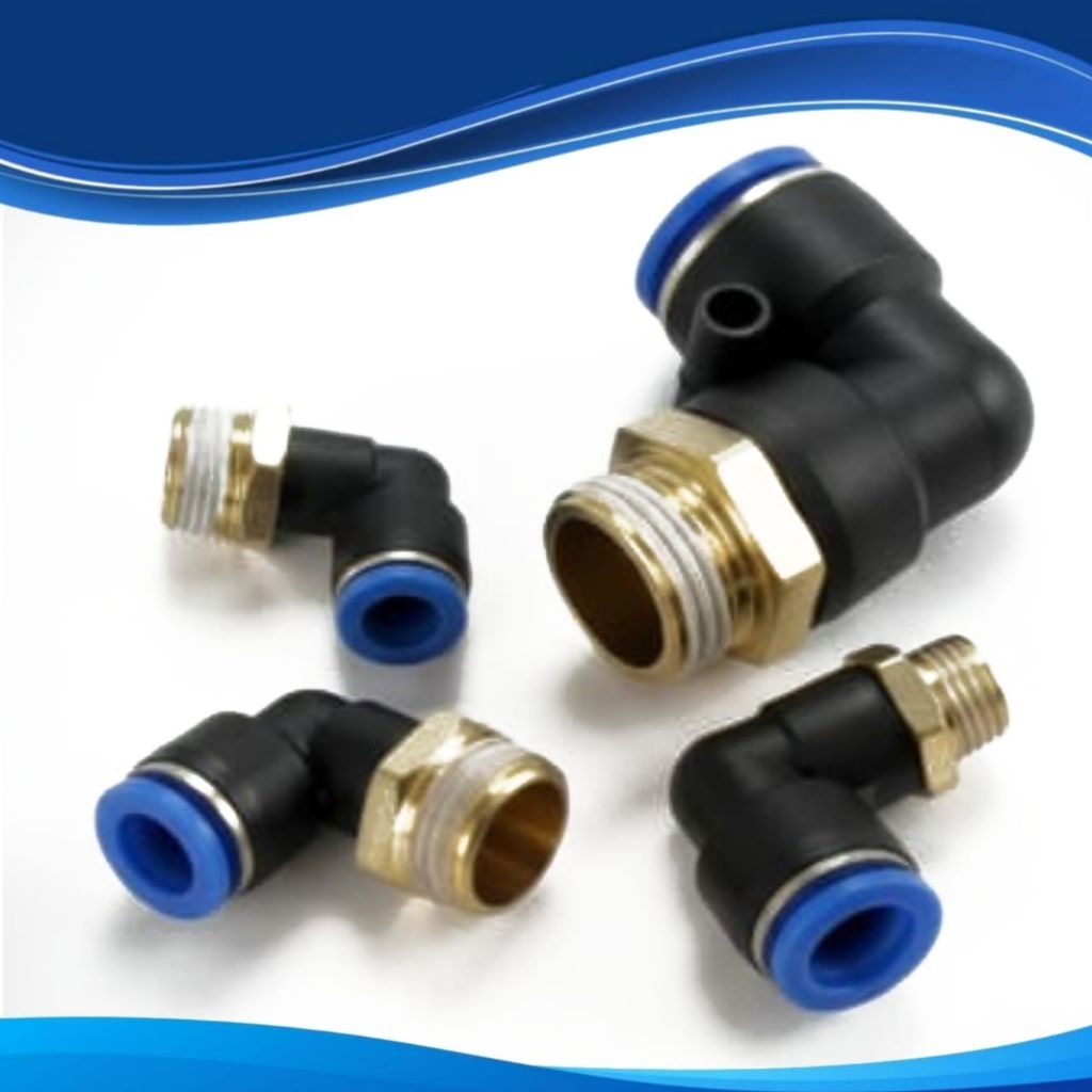 nepel pneumatic L 5mm selang 6mm