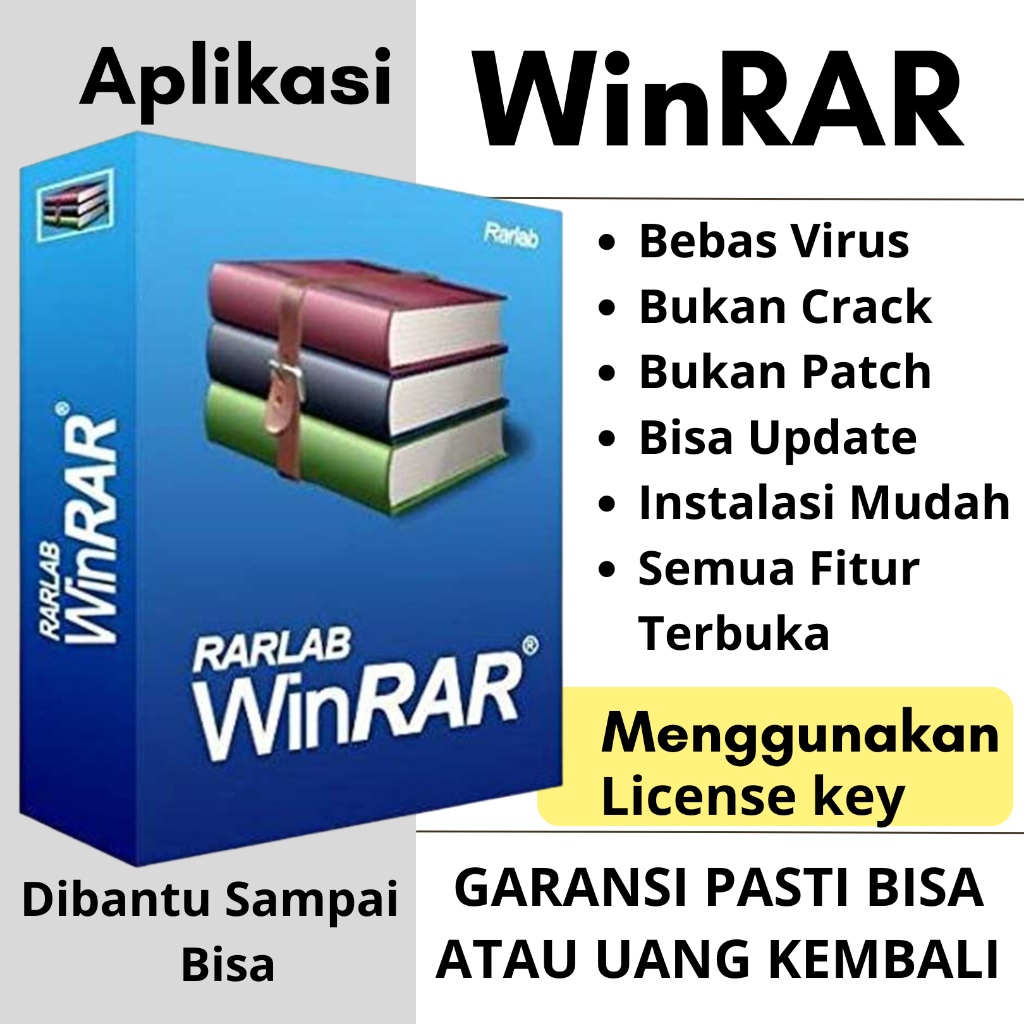 [WIN/MAC] Winrar License Resmi / Winrar update terbaru / aplikasi zip rar unzip