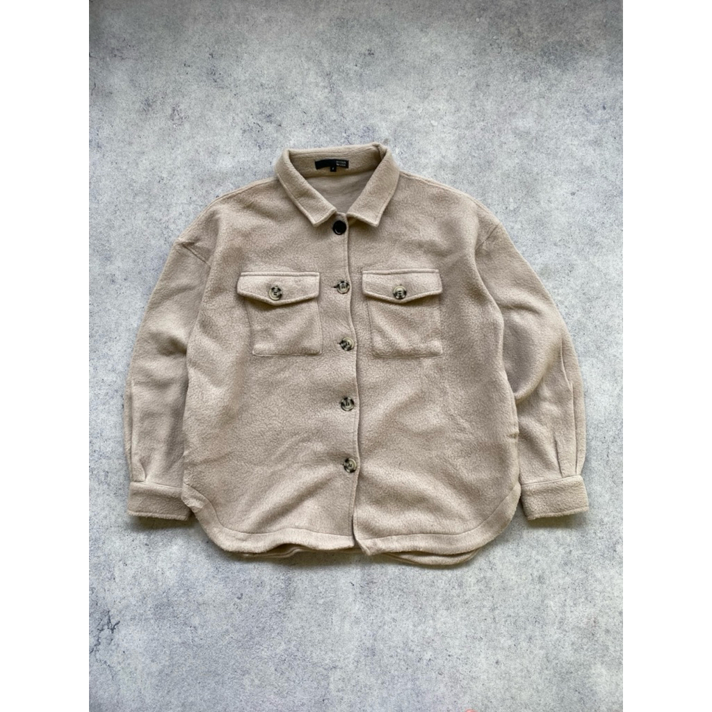 Jacket Casual Overshirt Wool Polar