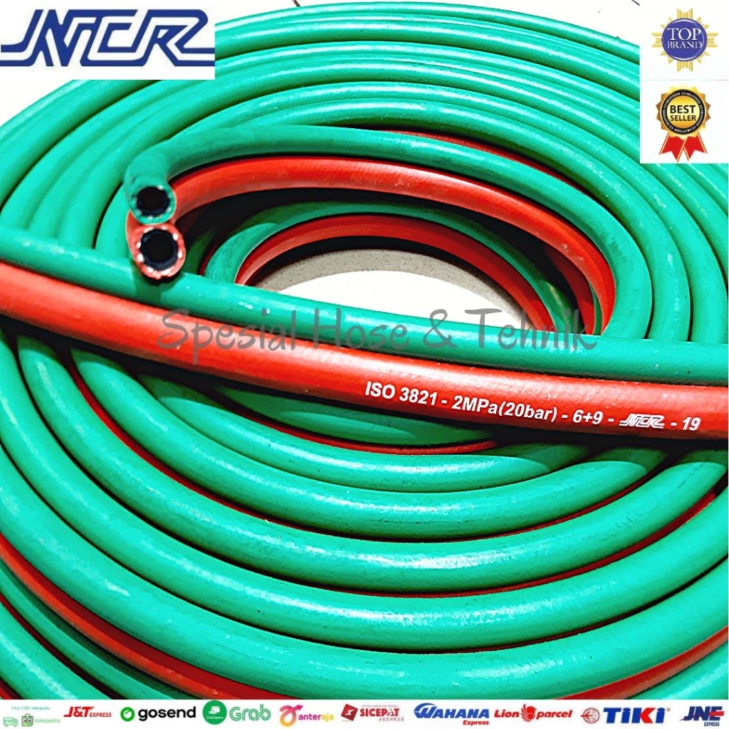 SELANG LAS NCR DOUBLE 1/4" x 3/8" (6+9) HOSE WELDING
