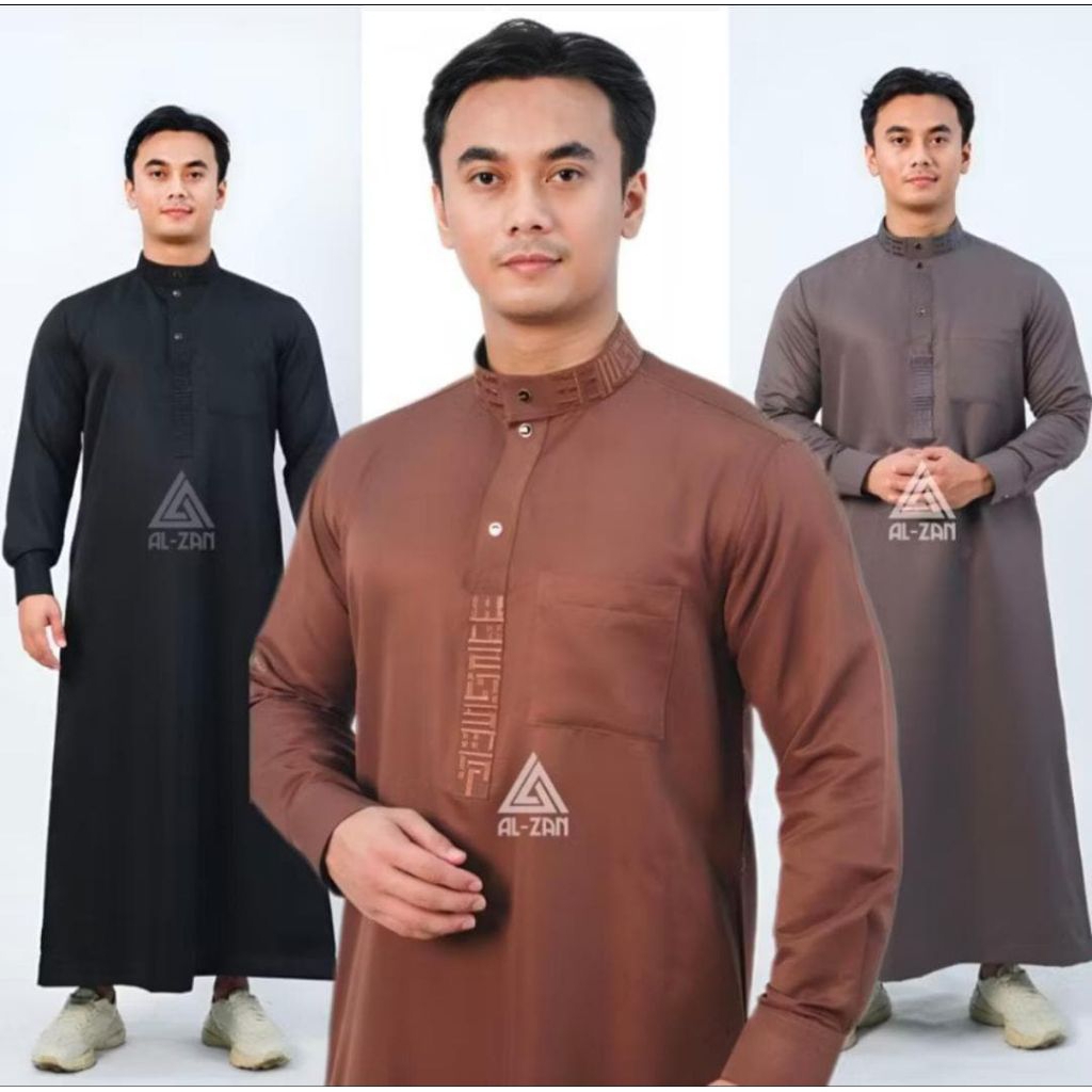 jubah pria gamis pria | jubah pria slim fit elegan | jubah pria muslim slim fit lengan panjang | bus