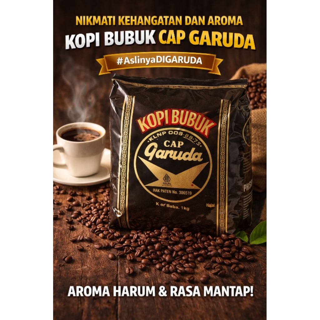 kopi bubuk Garuda/ kopi bubuk Papua asli