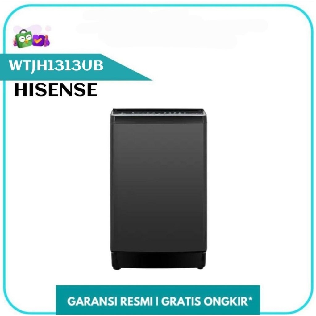Mesin cuci 13 Kg Hisense WTJH1313UB Mesin cuci 1 Tabung Top Loading 13kg Hisense