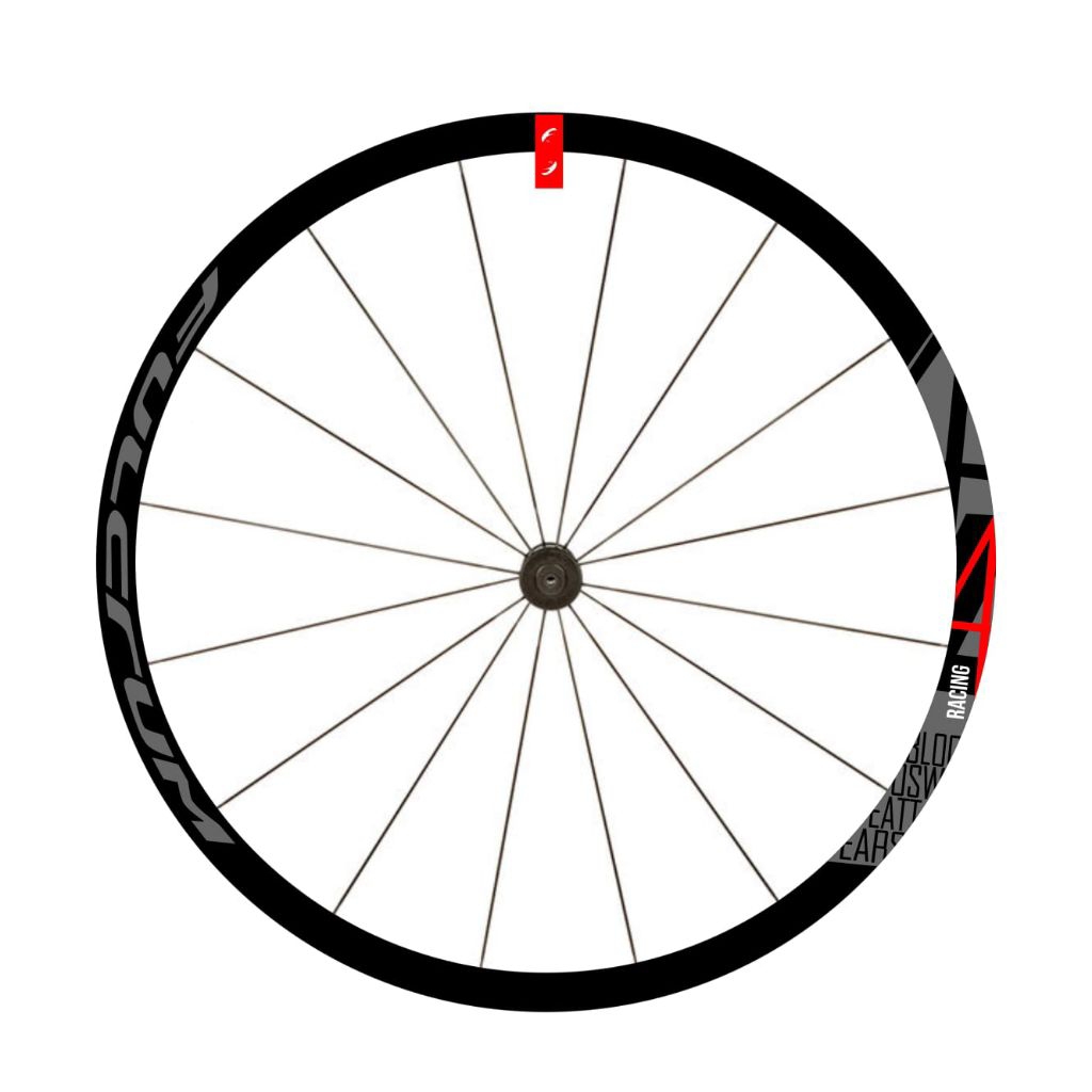 Sticker decal rims sepeda roadbike 700c fulcrum racing 4d